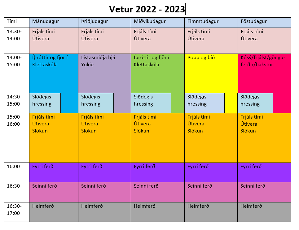 Vetrarstarf 2022-2023